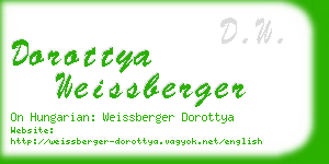 dorottya weissberger business card